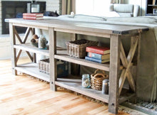 Load image into Gallery viewer, Farmhouse Media Console Table
