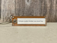 Load image into Gallery viewer, Fortune Cookie Key Chain Holder | Quote Key Chain | Design Your Quote
